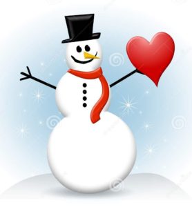 snowman heart
